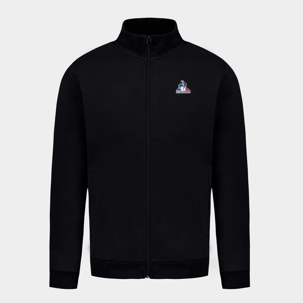 Le Coq Sportif Felpa Uomo Nera con Zip – Essential Full Zip Sweatshirt