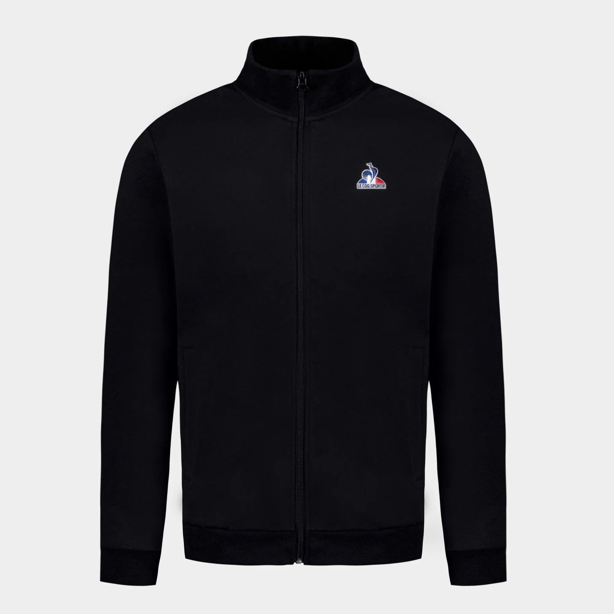 Le Coq Sportif Felpa Uomo Nera con Zip – Essential Full Zip Sweatshirt