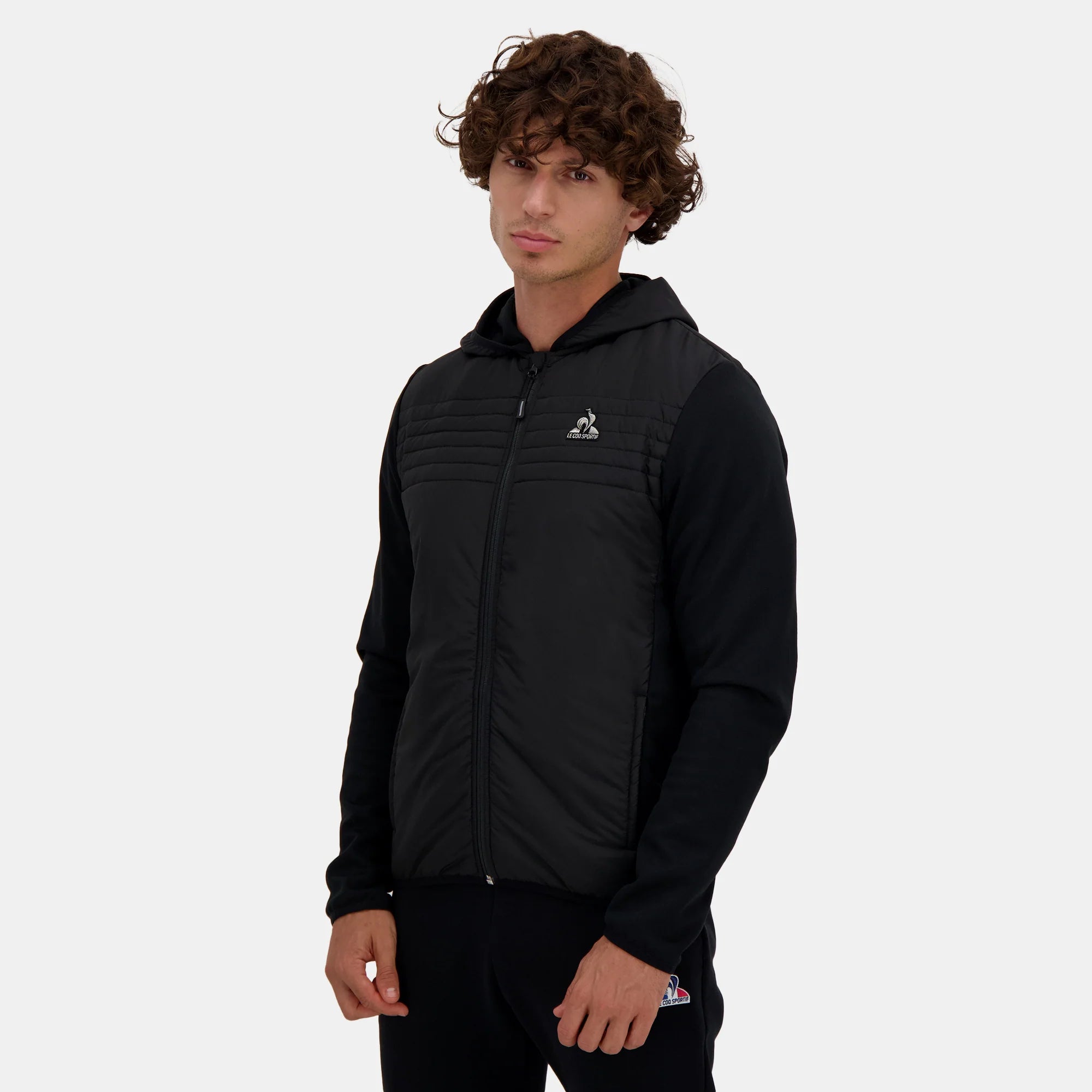 Felpa con cappuccio Le Coq Sportif – Nero