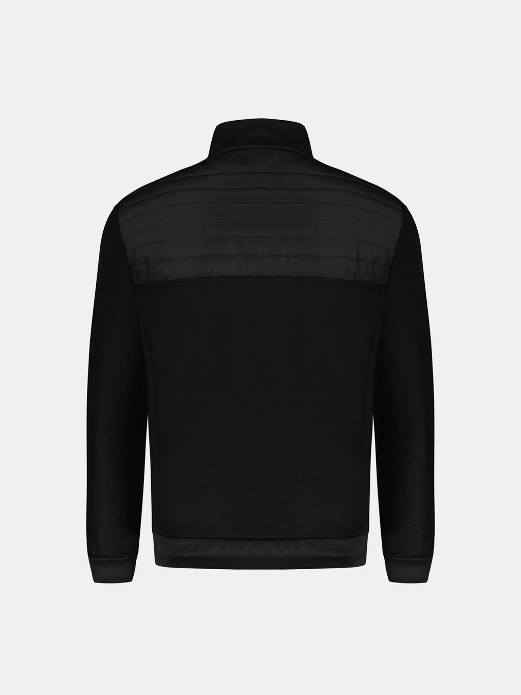 Le Coq Sportif Felpa Uomo Nera con Zip – Hybrid Full Zip Jacket