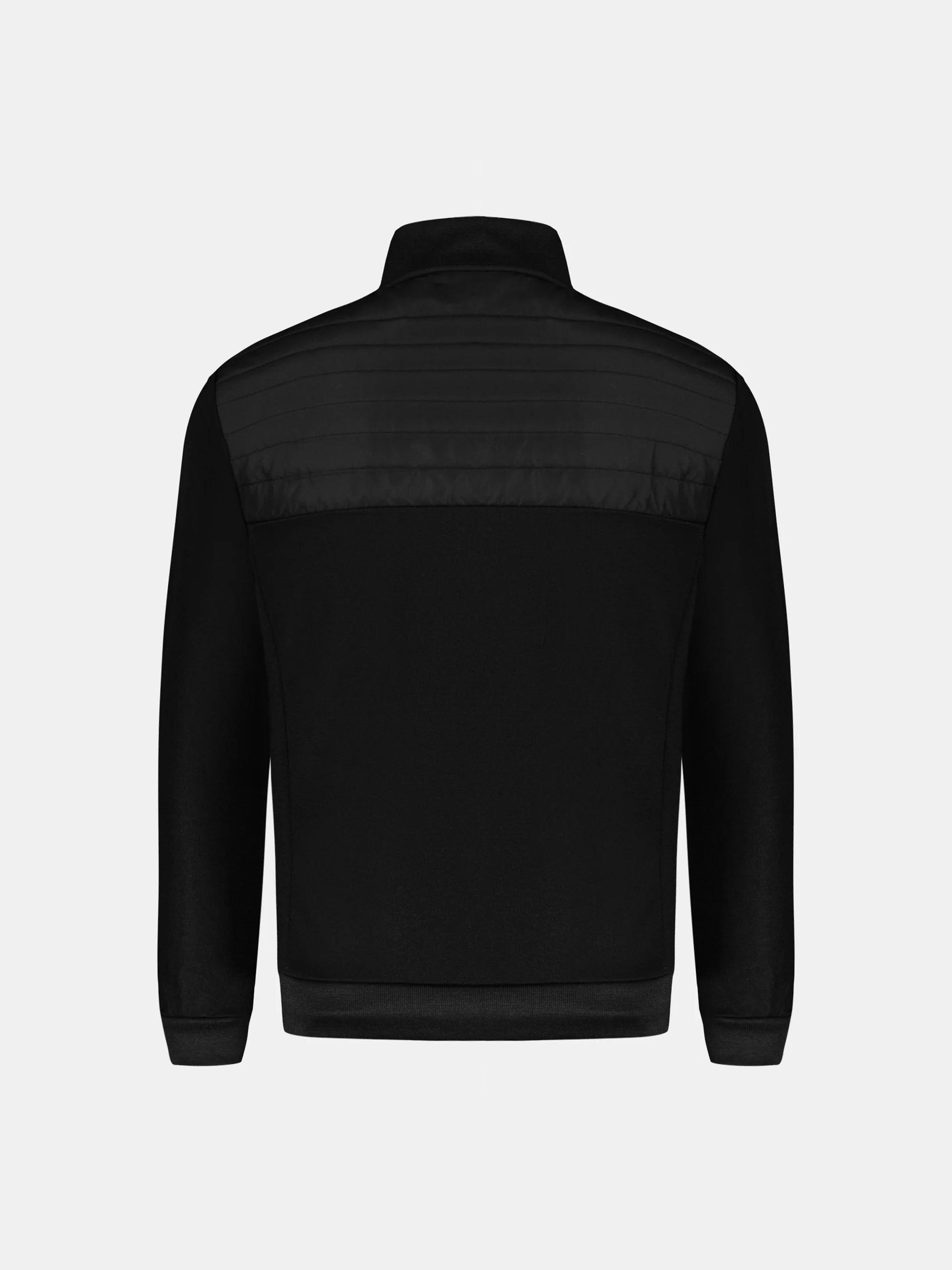 Le Coq Sportif Felpa Uomo Nera con Zip – Hybrid Full Zip Jacket