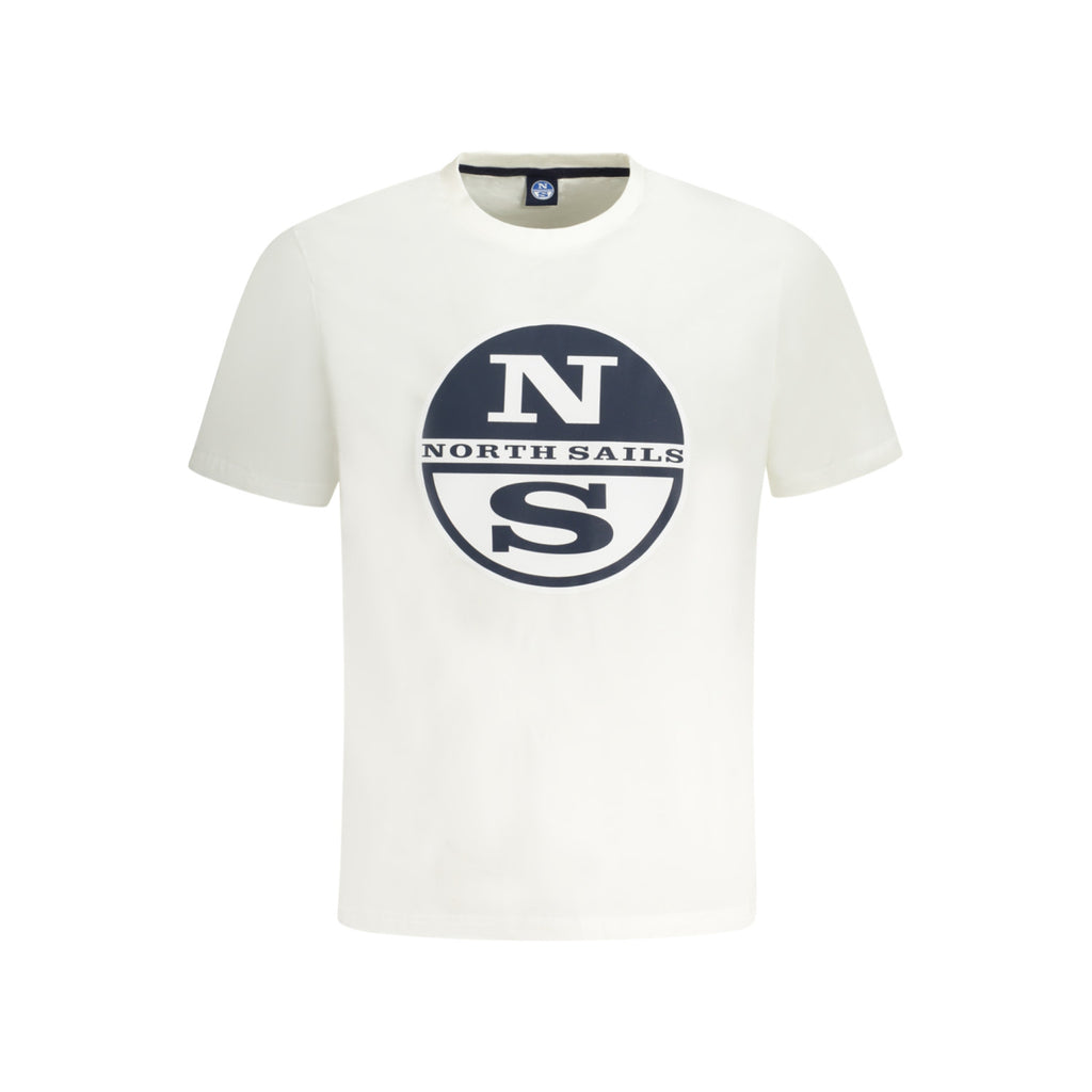 North Sails T-Shirt Uomo Bianca – Maxi Logo Heritage