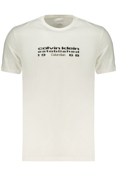 Calvin Klein T-Shirt Maniche Corte Uomo Bianco