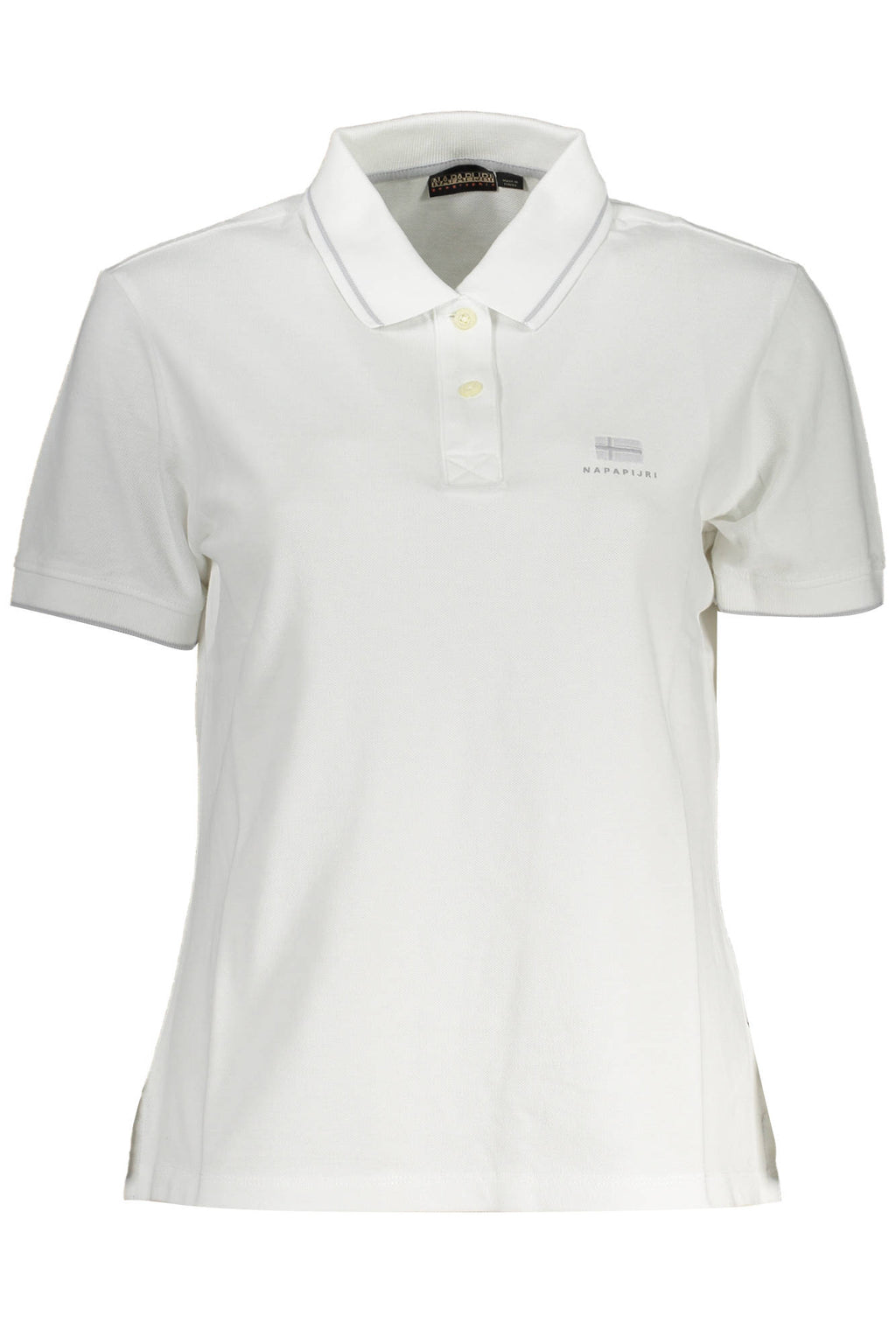 Napapijri Polo Maniche Corte Donna Bianco