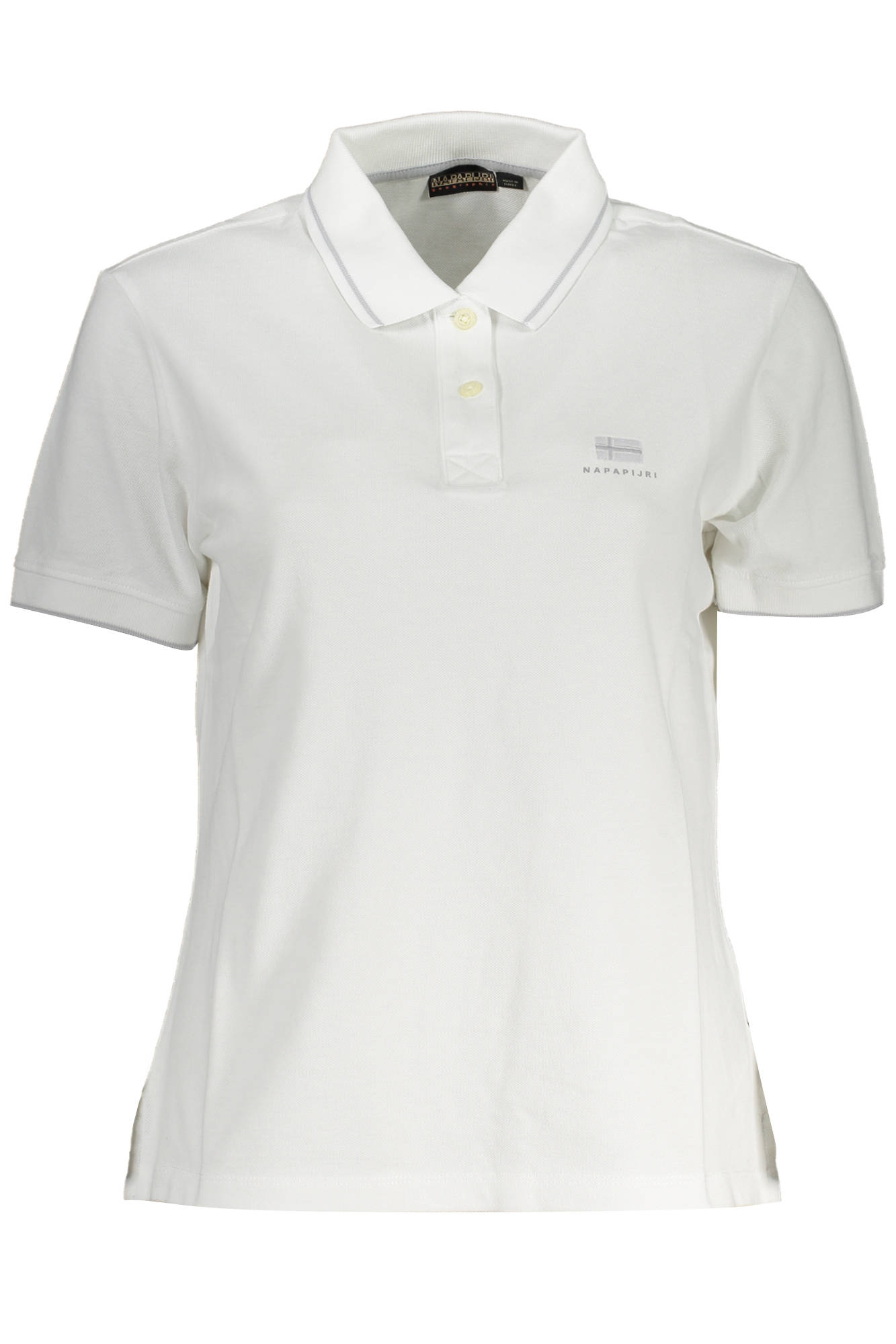 Napapijri Polo Maniche Corte Donna Bianco