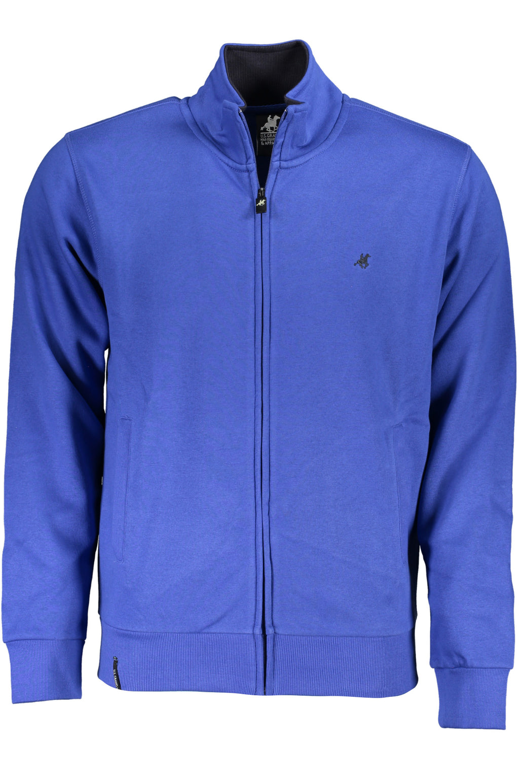 U.S. GRAND Felpa Con Zip Uomo Blu