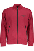 U.S. GRAND Felpa Con Zip Uomo Rosso