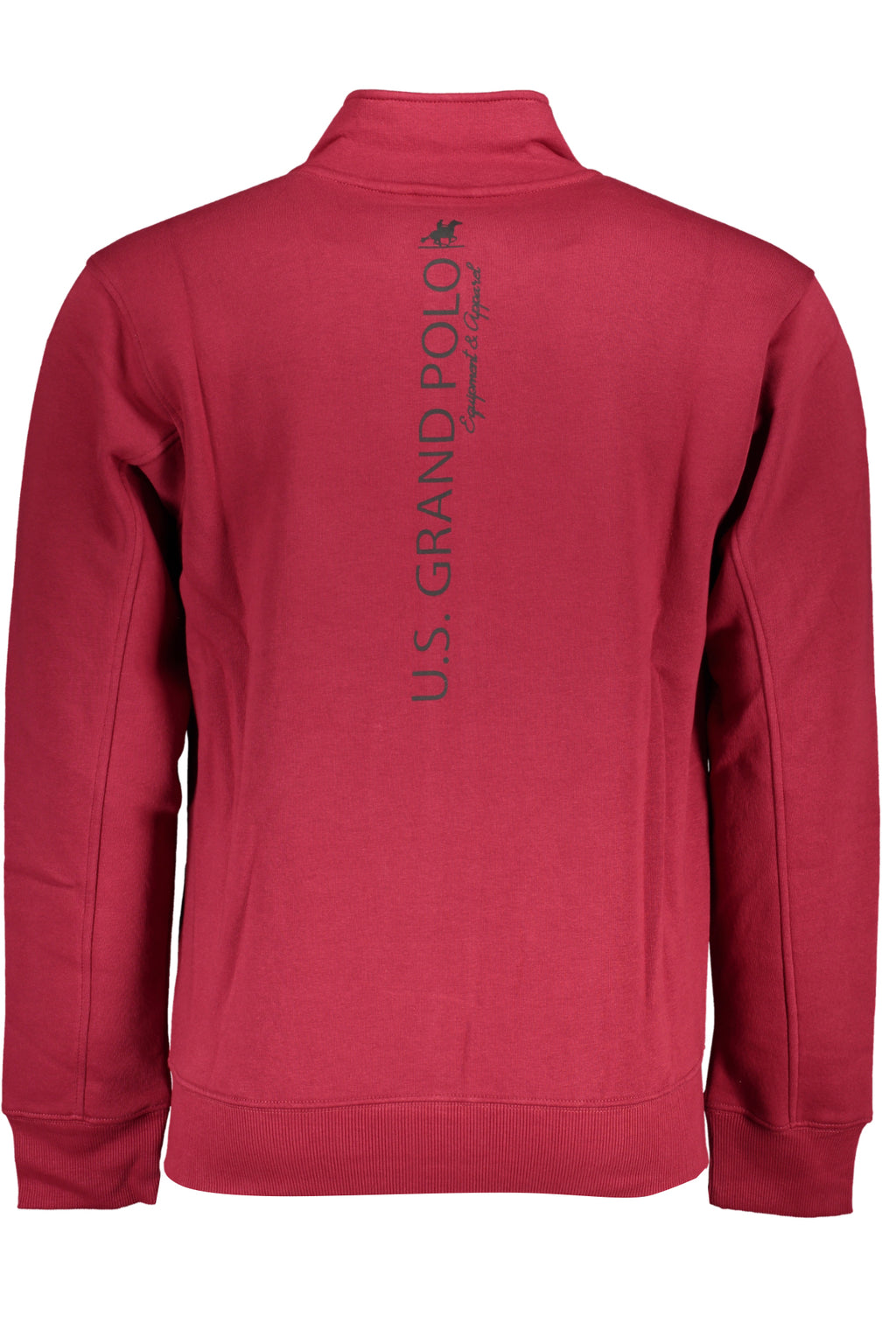 U.S. GRAND Felpa Con Zip Uomo Rosso
