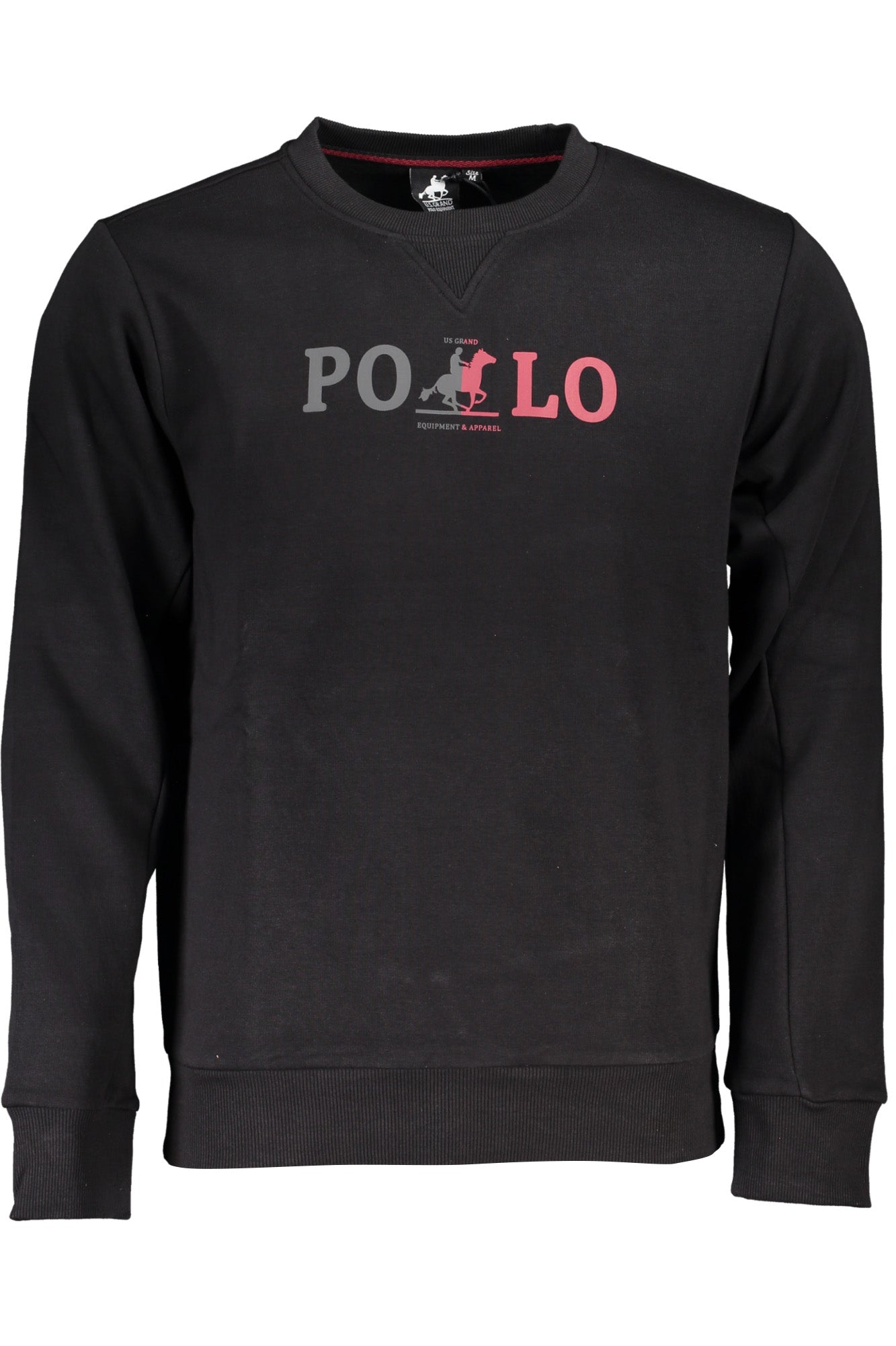 U.S. GRAND Felpa Senza Zip Uomo Nero